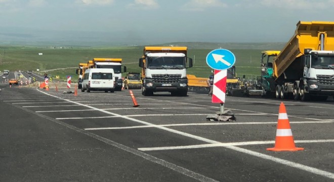 Erzurum – Kars Karayolunda asfalt seferberliği