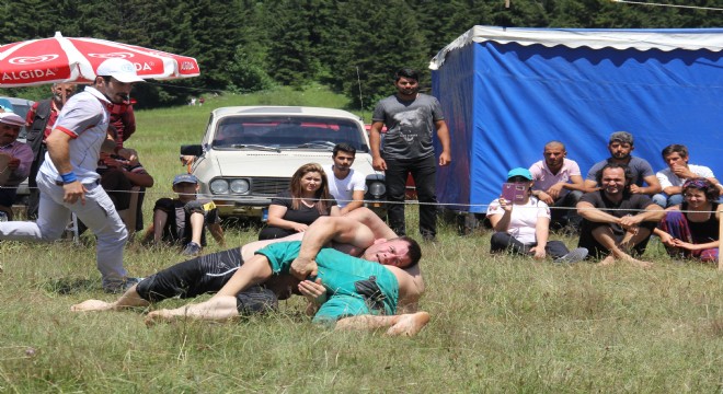 Erzurumlu pehlivanlar Ardanuç'ta çayıra çıktı