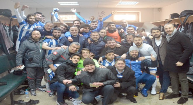 Erzurumspor'da galibiyet sevinci yaşanıyor
