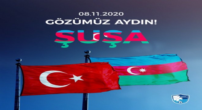 Erzurumspor'dan Azerbaycan'a destek mesajı