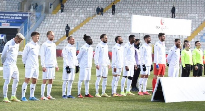 Erzurumspor dış sahada 5'inci sırada