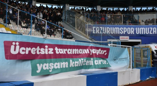 Erzurumspor tribünlerinden sağlık mesajı