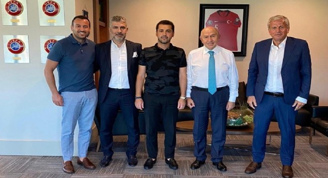 Erzurumspor yönetiminden TFFBaşkanı Özdemir'e zyaret