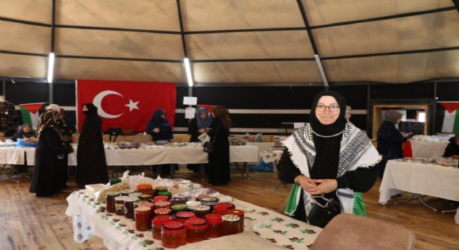 Gazze'ye umut için Oltu'da hayır çarşısı