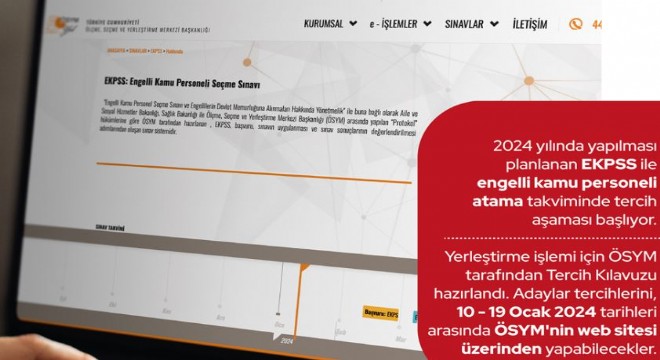 Göktaş'tan engelli ataması müjdesi