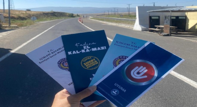 Hınıs'ta Emniyetten broşürlü uyarı