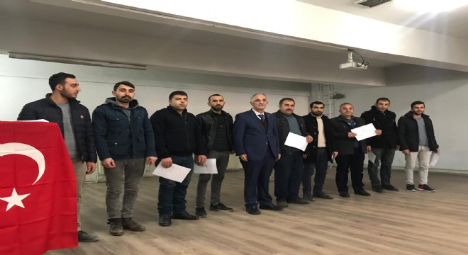 Horasan HEM'de sertifika coşkusu