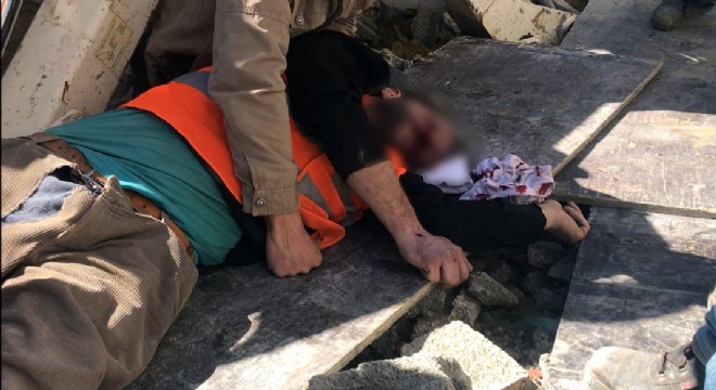 Horasan'da iş kazası: 1 yaralı