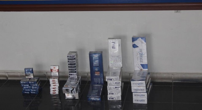 Horasan'da kaçak sigara operasyonu