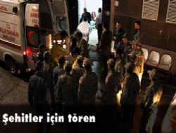 Şehitler için tören