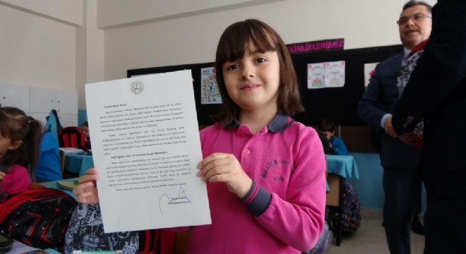 İlk mektubu Bakan Tekin'e oldu