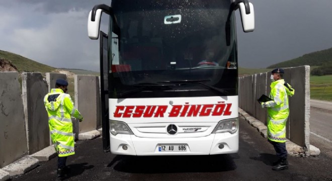 Jandarma'dan yolcu otobüslerine uygulama