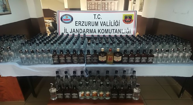 Jandarmadan kaçak içki operasyonu
