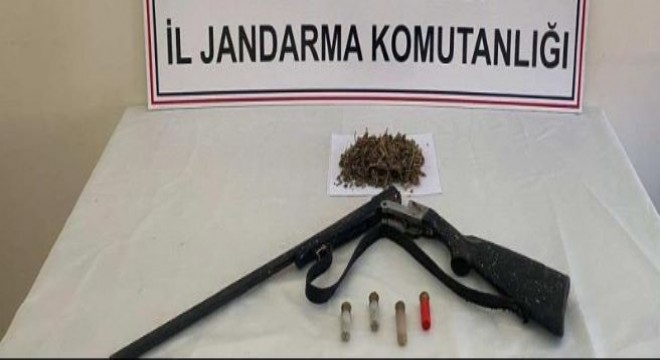 Jandarmadan uyuşturucu ve silah operasyonu