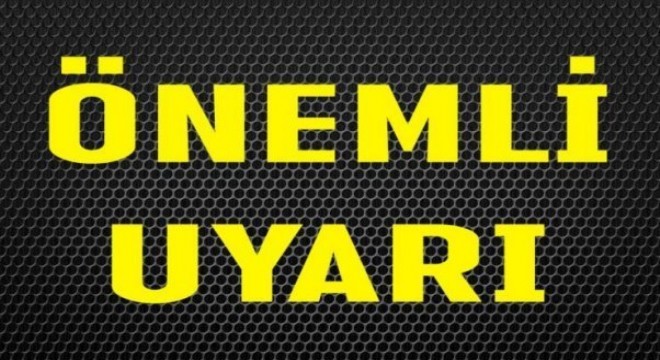 KUDAKA'dan önemli uyarı