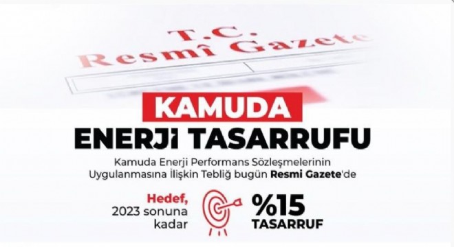 Kamu'da enerji tasarrufu dönemi başladı