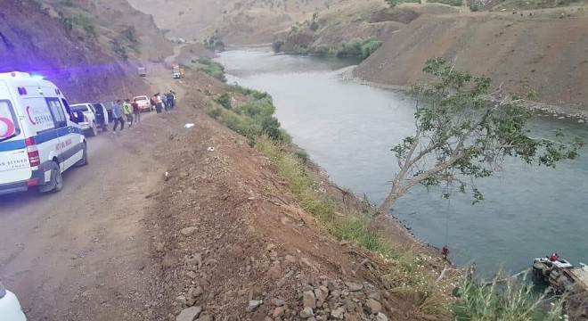 Kamyon Murat Nehri'ne düştü: 1 yaralı