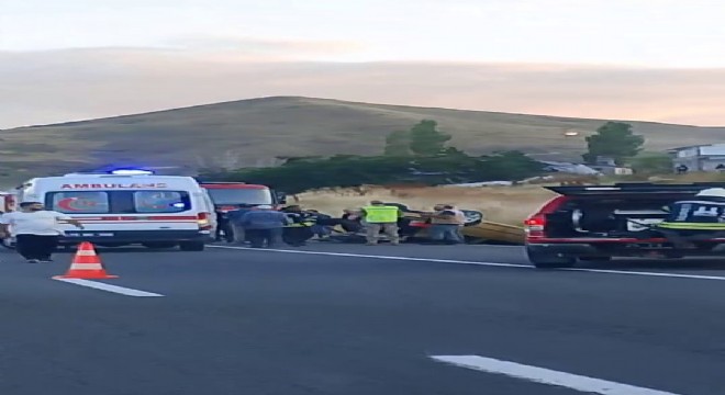 Karagöbek yolunda trafik kazası: 1 ölü, 1 yaralı