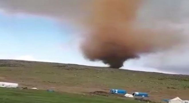 Karlıova'da devasa hortum görüntülendi