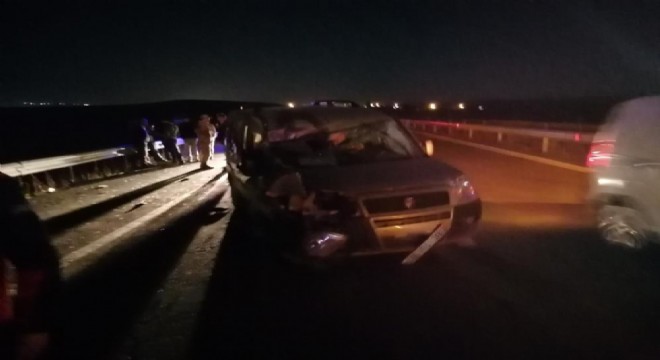 Kars yolunda trafik kazası: 2 yaralı