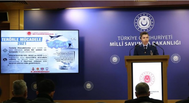 MSB: ‘231 terörist etkisiz hale getirilmiştir'