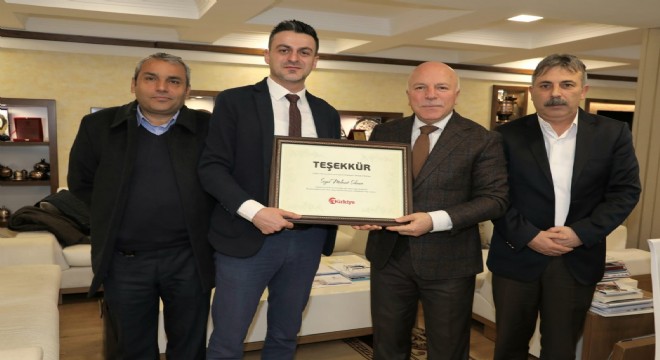 Medyadan Sekmen'e teşekkür ziyareti