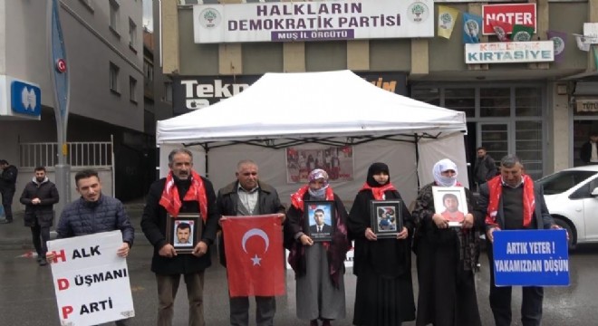 Muş'ta annelerin evlat nöbeti devam ediyor