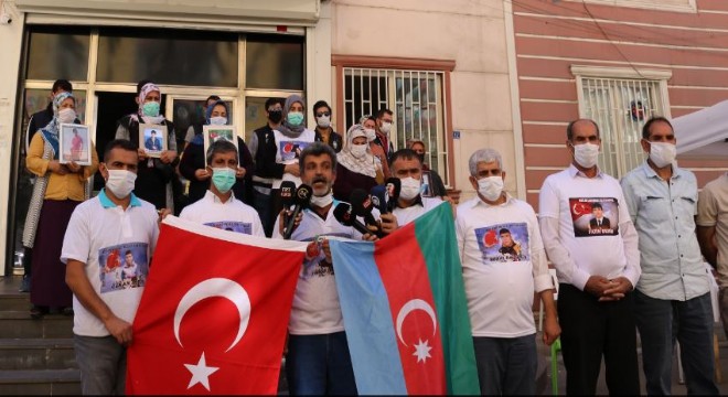 Nöbetteki ailelerden Azerbaycan'a destek mesajı