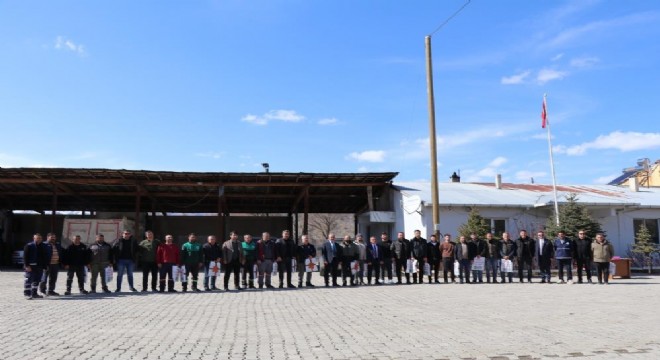 Oltu Belediyesinde bayramlaşma töreni