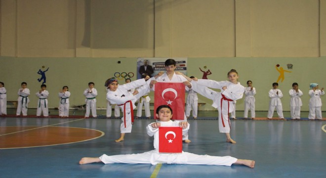 Oltu'da Taekwondo Kuşak Sınavı heyecanı