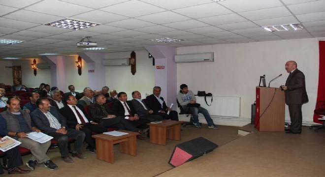 Oltulu Muhtarlarla üretim istişaresi