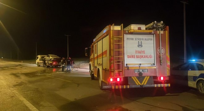 Otomobil aydınlatma direğine çarptı: 2 yaralı