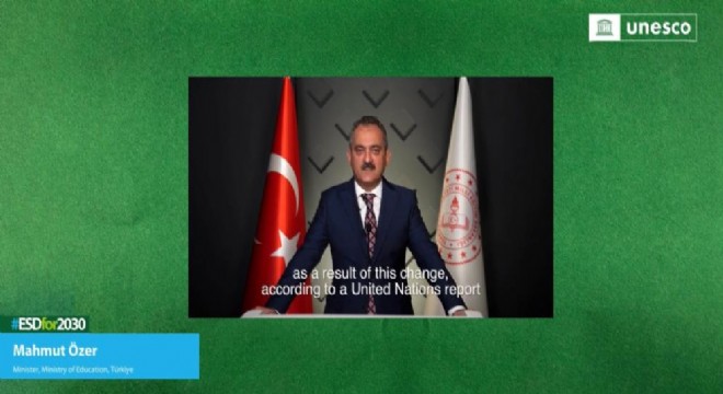 Özer, COP27'de Türkiye'nin eğitim politikalarını anlattı