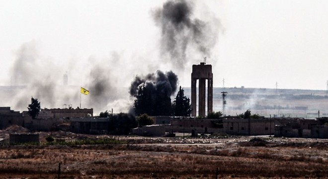 PKK/YPG'nin bez parçaları indirildi