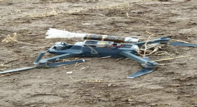 PKK'nın bomba yüklü 'drone'u düşürüldü