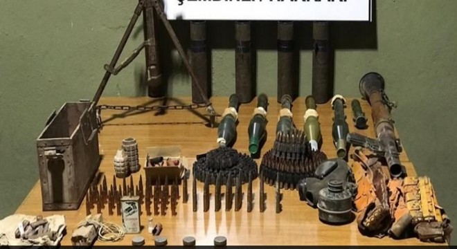 PKK'ya ait çok sayıda mühimmat ele geçirildi