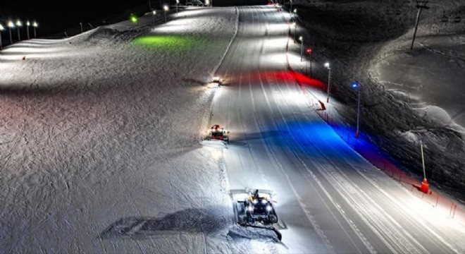 Palandöken'de renkli görüntüler