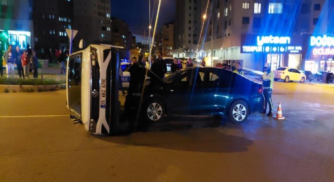 Palandöken'de trafik kazası: 6 yaralı