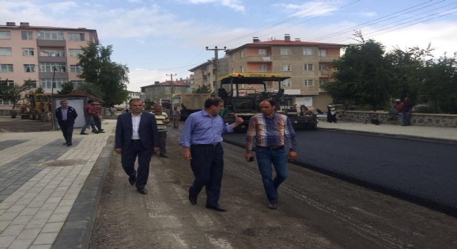 Palandöken yolları yenileniyor