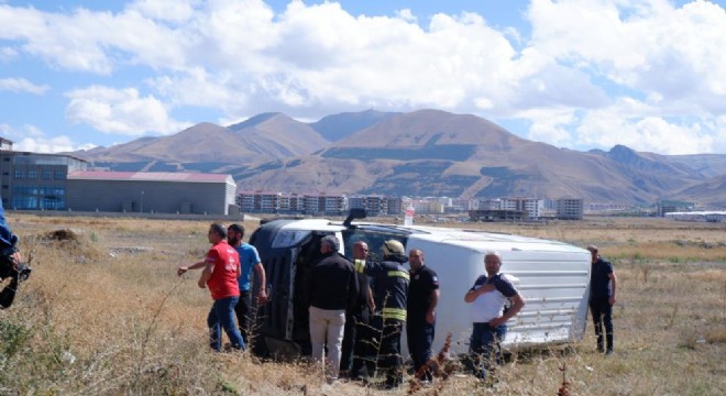 Palandöken – Aziziye yolunda trafik kazası: 1 yaralı