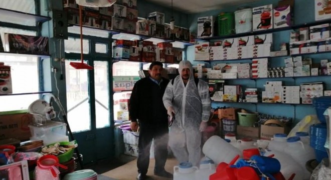 Pasinler'de dezenfekte çalışmaları devam ediyor