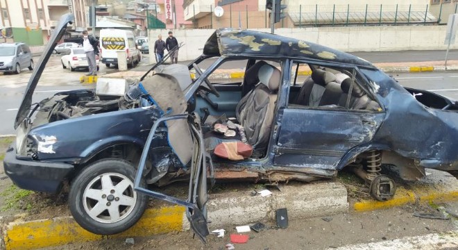 Pasinler'de trafik kazası: 1 ölü