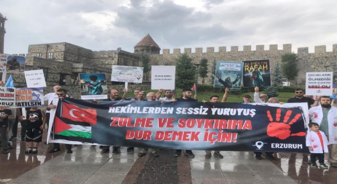 Sağlık çalışanlarından Filistin'e destek