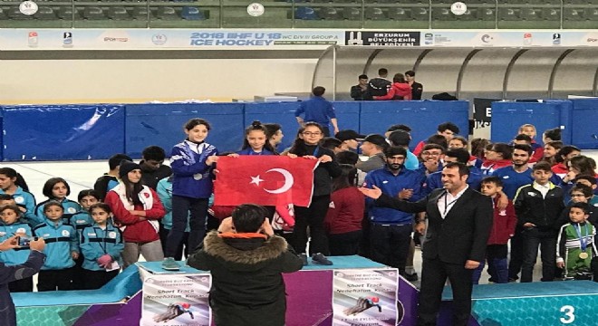 Short Track Türkiye rekoru Erzurum'da kırıldı