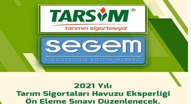 TARSİM Eksper sınavı Erzurum'da yapılacak