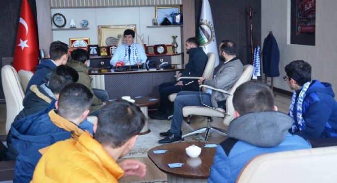 Taraftardan Başkan Sertoğlu'na ziyaret