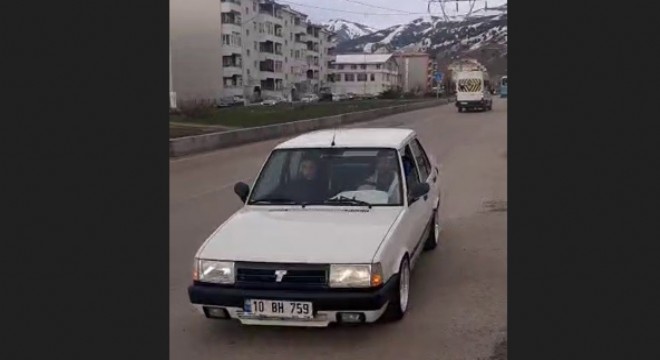 Ters yönde ilerledi, pişkinliği tepki çekti