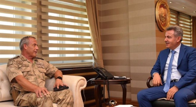 Tuğgeneral Okyar'dan, Vali Elban'a ziyaret