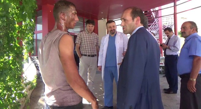 Tüplü araç alev aldı: 1 yaralı
