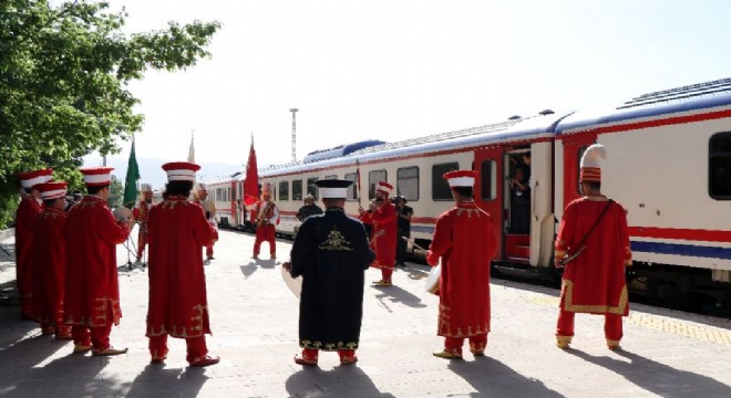 Turistik Doğu Ekspresi'ne mehterli karşılama